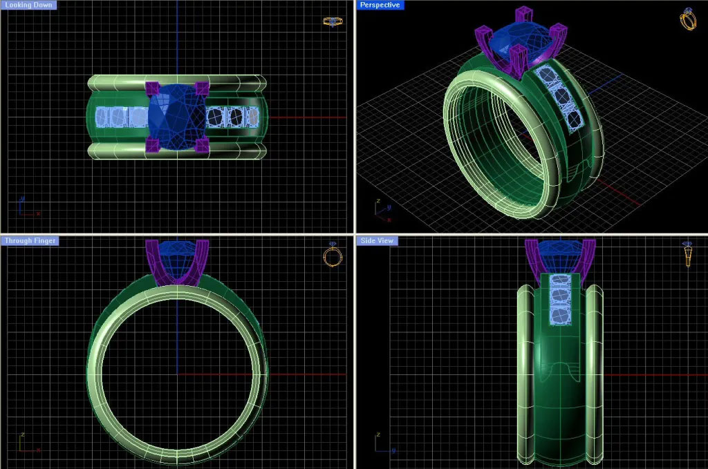 CAD jewelry ring example