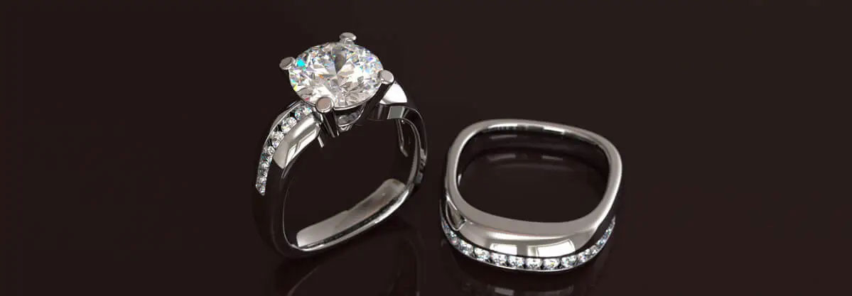 Custom made jewelry design engagement rings